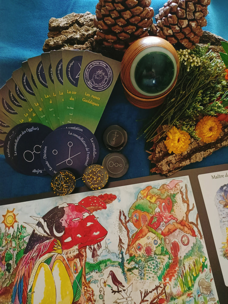 Tapis de tirage , runes, oeil ....