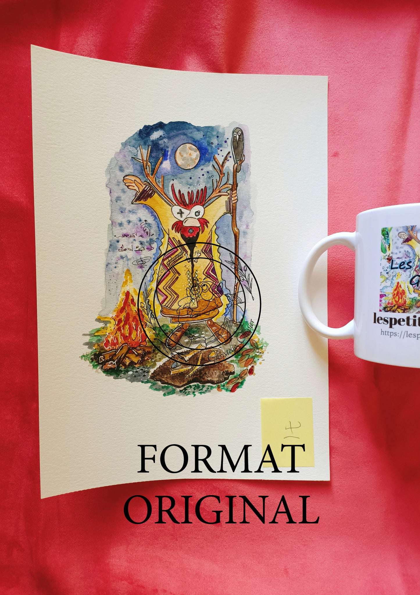 Lot Original Aquarelle