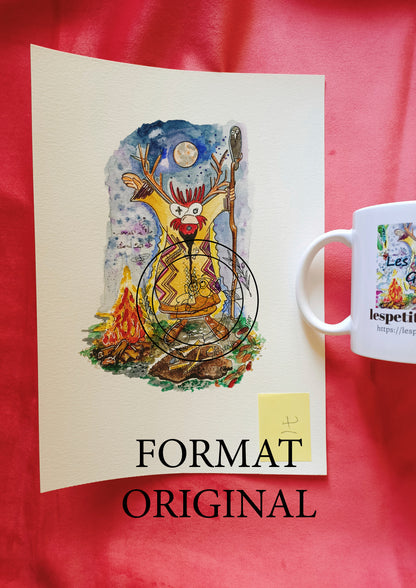 Lot Original Aquarelle